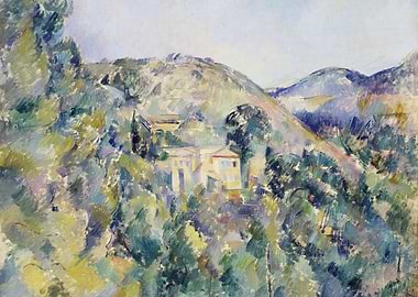 Impressionist Landscape with Buildings