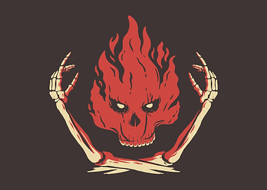 Skull On Fire