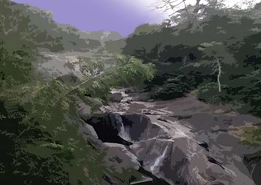 Mountain Stream Landscape FG2