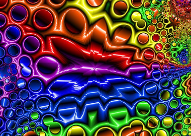 'Chinese Checkers' Abstract Fractal Art