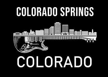 Colorado Springs Skyline Music Colorado Souvenir Colorado Springs