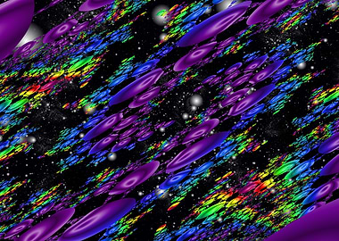 'Platelet Storm' Fractal Space Art