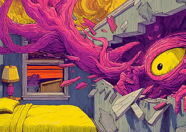 Surreal Room Invasion