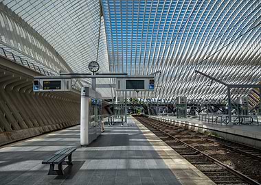Modern Train Station Interior