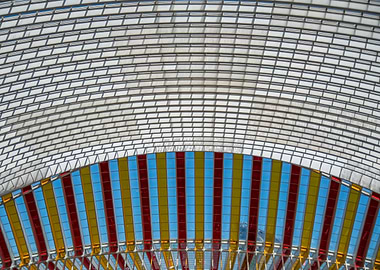 Architectural Glass Roof with Color
