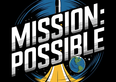 Mission Possible Rocket Launch Graphic