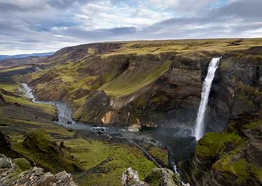Haifoss Waterfall, Iceland