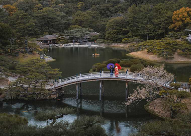 Japanese Garden in Takamatsu