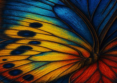 Butterfly Wing Close-Up
