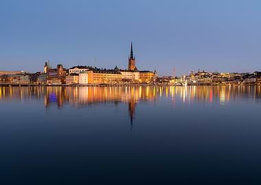 Stockholm Cityscape at Dusk