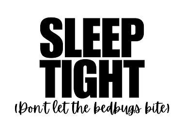 Sleep Tight Text Art