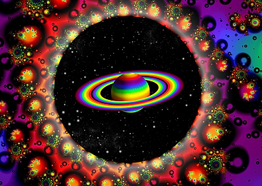 'Psychedelic Telescope' Fractal Space Art