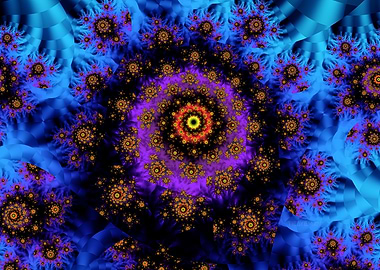 'Anatomy of a Flower' Fractal Art