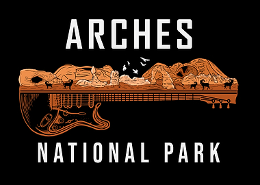 Arches National Park Souvenir Guitar Music Arches