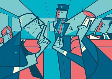 Cartoon Commute Conflict