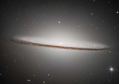 Sombrero Galaxy in Space