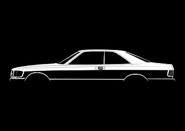 500 SEC (C126) Silhouette