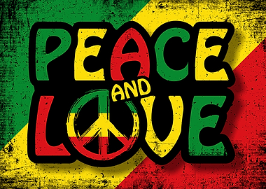 Peace and Love Rasta Design