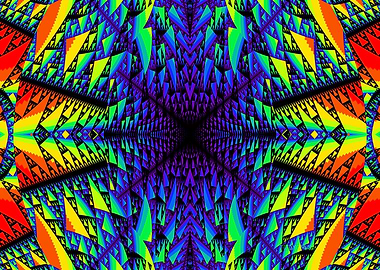 'Rainbow Portal to Zipperland' Fractal Art