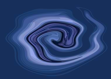 Abstract Blue Swirl ABC2