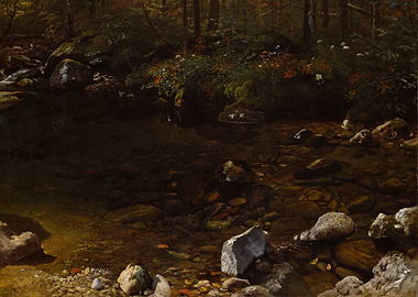 Tranquil Forest Stream Painting