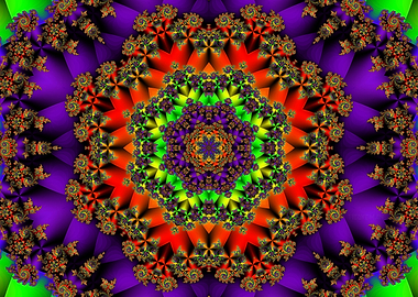 'Lotus Mandala' Fractal Art