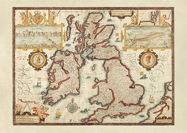 Antique Map of British Isles