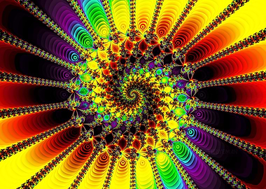 'Spiral Density Stacks' Fractal Art