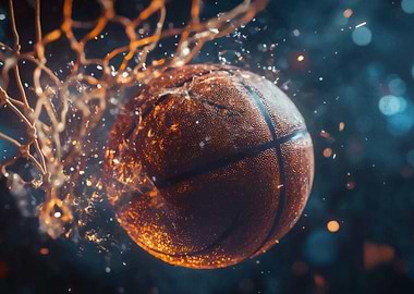 Basketball Through Net Sparks
