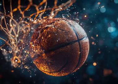 Basketball Through Net Sparks