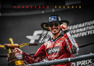Francesco Bagnaia Victory Celebration