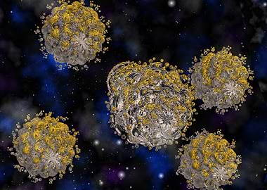 'Flotilla' Fractal Space Art