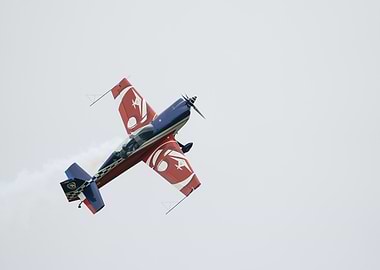 Aerobatic Plane in Flight