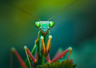 Praying Mantis Close-Up