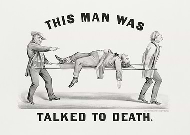 Vintage 1870s Funny Sarcastic Illustration