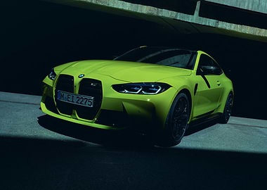 Vibrant Yellow BMW M4 Coupe