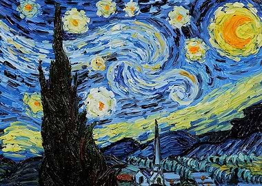 Starry Night Painting by Vincent van Gogh