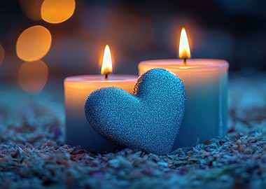 Candles and Heart