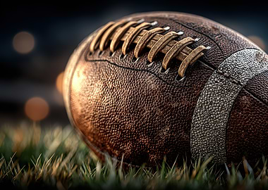 American Football on Grass