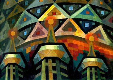 Abstract Architectural Painting