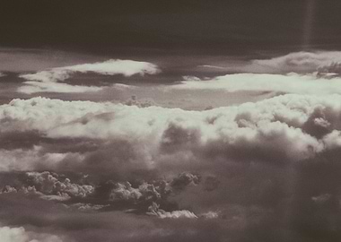Monochrome Clouds Aerial View
