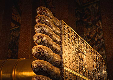 Reclining Buddha Foot Detail