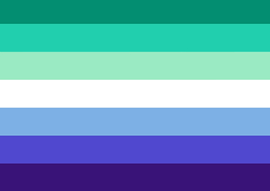 Gay men pride flag