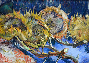 Sunflowers Still Life Painting Vincent van Gogh