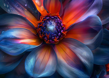 Abstract Flower Close-Up