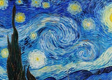 Starry Night Painting by Van Gogh