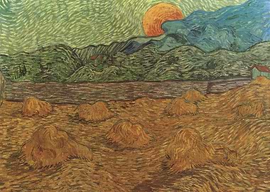 Haystacks in Provence by Vincent van Gogh