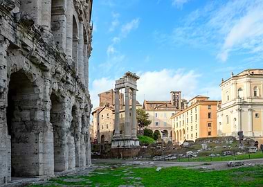 Ancient Roman Ruins and Architecture