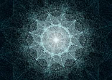 Light Blue Geometrical Corolla