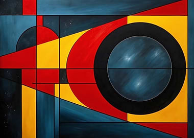 Abstract Geometric Painting with Circles